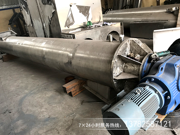 不鏽鋼材質的螺旋絞龍一般應用在耐高溫、食品級上麵